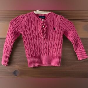 Ralph Lauren Girls Cable Knit Sweater